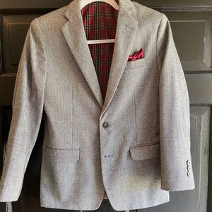 Herringbone suit jacket